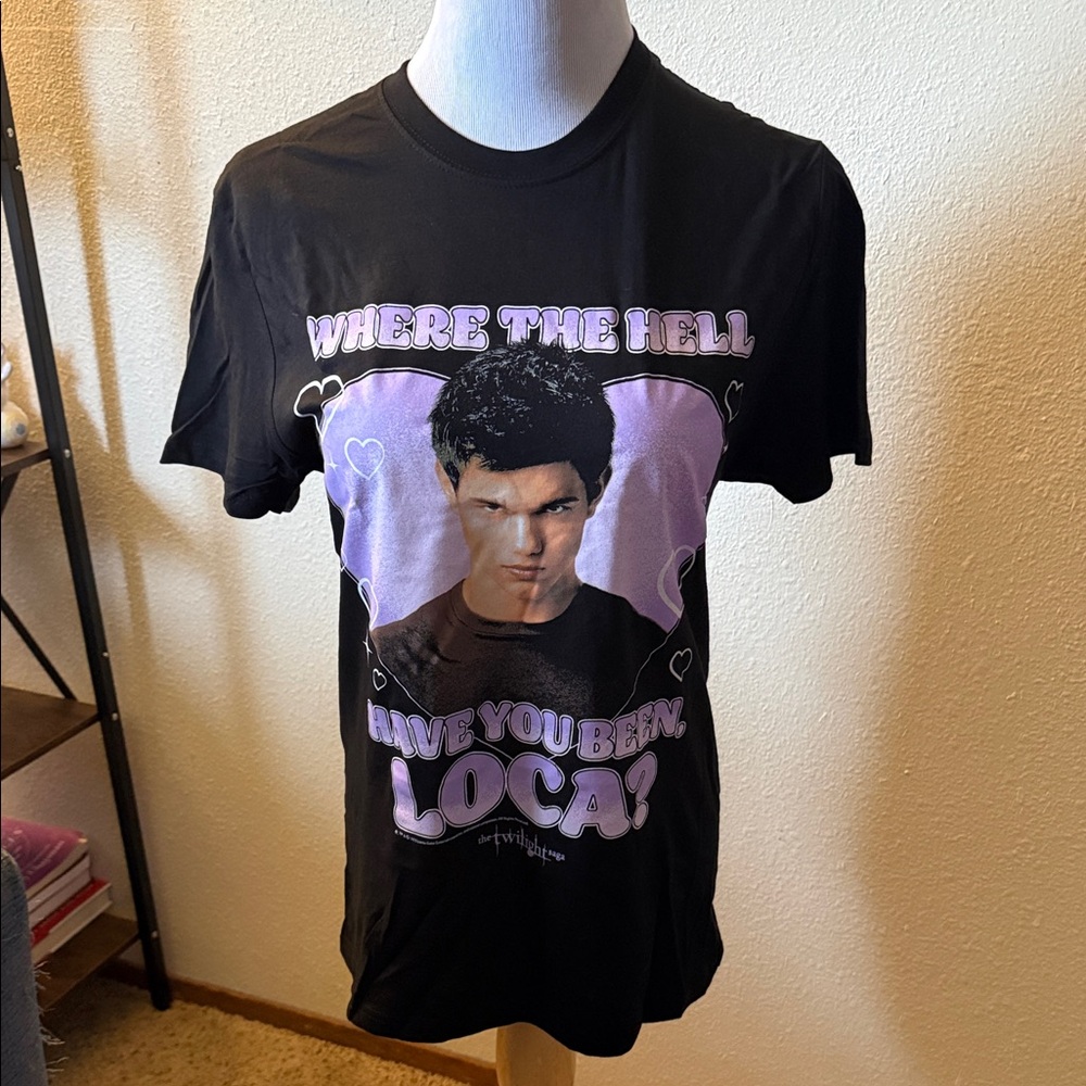 Twilight Jacob Black Cotton Black Tee NWT